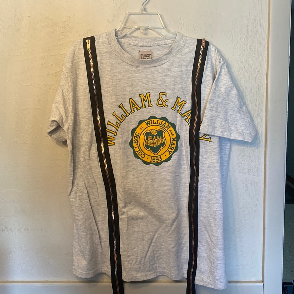 First of a Kind Zipper Tee Shirt Top
